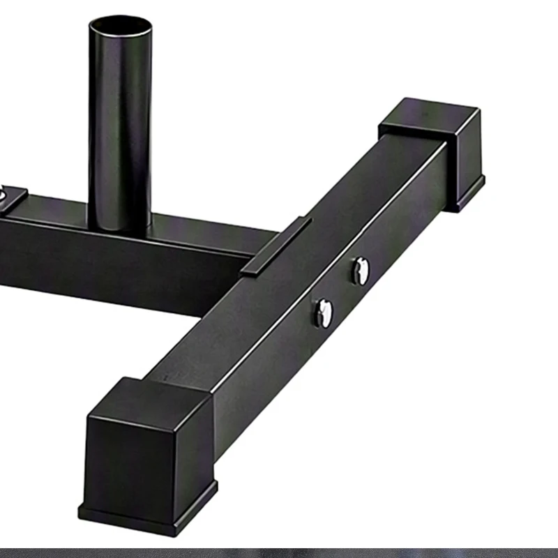 SPORTNOW Suporte para Anilhas Carga 300 kg para Discos de 25 e 50 mm com 2 Suportes para Barra para Ginásio em Casa Preto