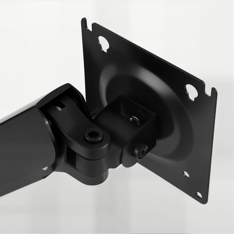 HOMCOM Dual Monitor Stand for 2 Screens up to 32", Height Adjustable Monitor Riser with Tilt & Swivel