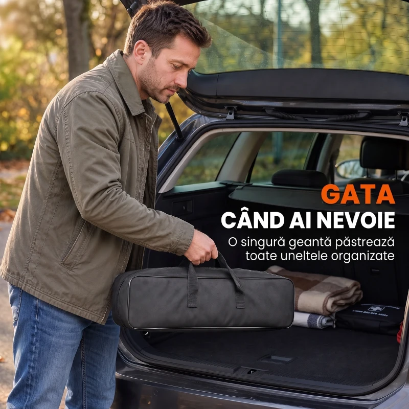 HOMCOM Cric Auto Tip Foarfecă 2,5 T, Kit 10-41 cm cu Chei, Negru