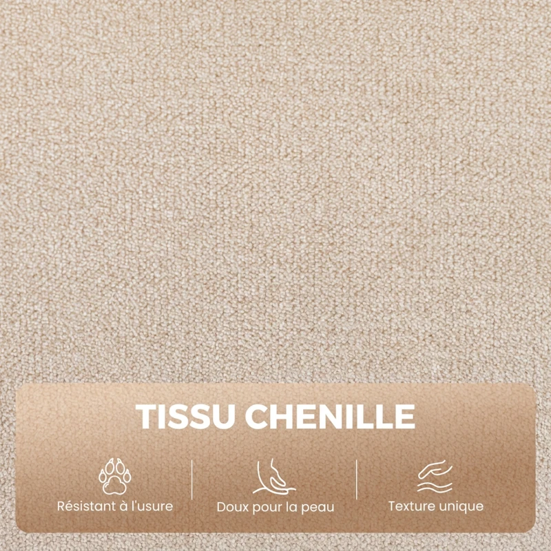 HOMCOM Fauteuil Releveur Électrique, Fauteuil Relax Électrique en Chenille avec Dossier Inclinable, Coussin à Ressorts, Crème