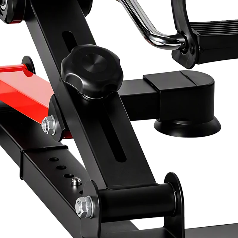 HOMCOM Pédalier d'appartement mini vélo d'appartement résistance ajustable écran LCD 33-43 x 40 x 24,5-34,5 cm en acier noir
