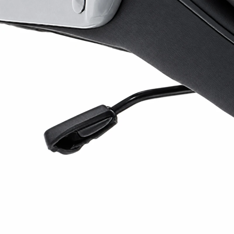 HOMCOM Scaun de Birou Ergonomic Rotativ din Piele PU, Funcție Legănare, Înălțime Reglabilă, Capacitate 120kg, Negru