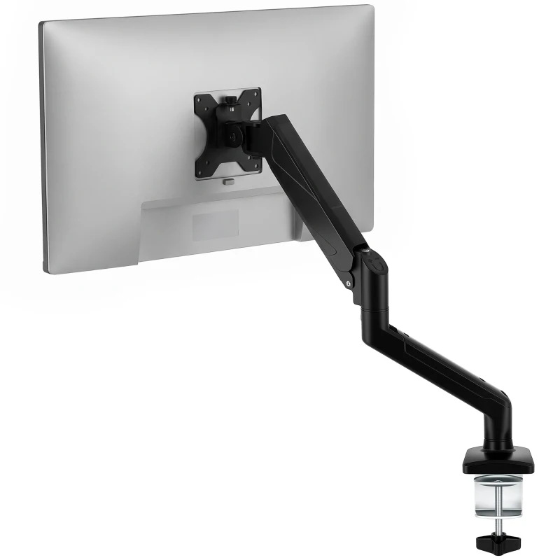 HOMCOM Monitor  Stand up to 32" Height Adjustable Monitor Riser with Tilt & Swivel