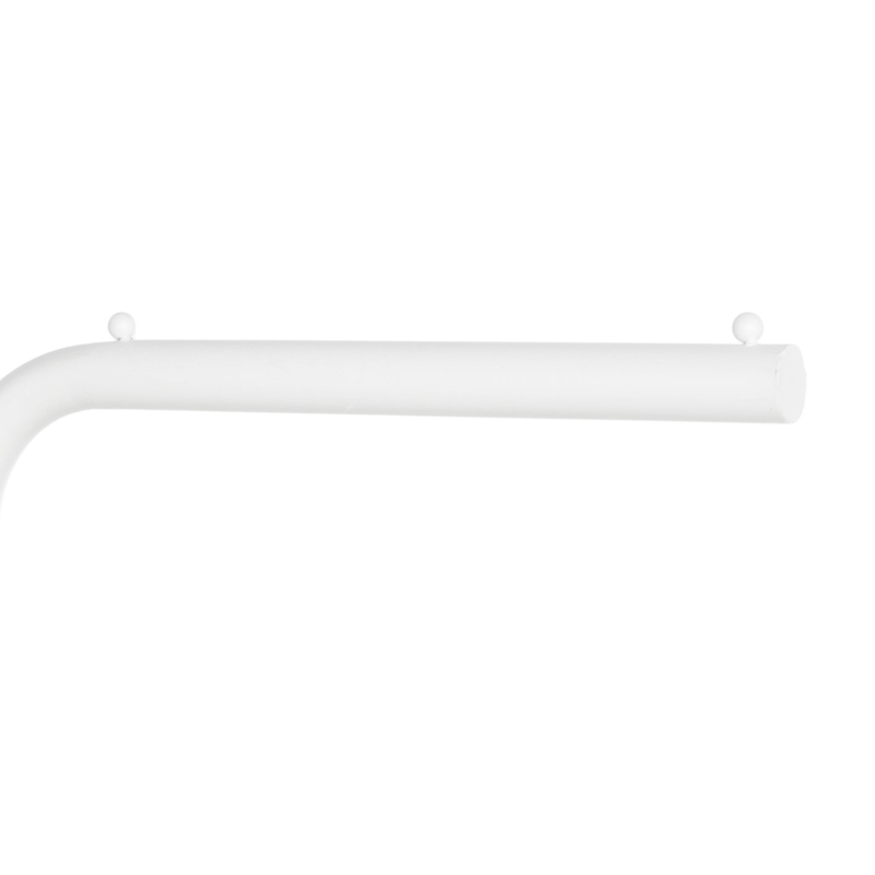 HOMCOM Clothing Rack with 3 Side Hooks, Garment Rack with Marble Base, 45 x 25 x 169 cm, for Bedroom, Bathroom, White