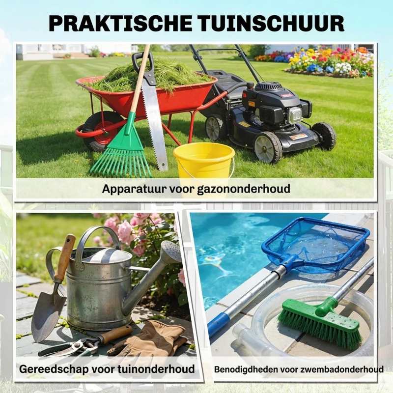 Outsunny Tuinschuur Metaal, Aluminium, Ruime Tuinschuur Met Slot, Ventilatie En Daglicht, 122x149x192/177 Cm, Grijs(m-4)