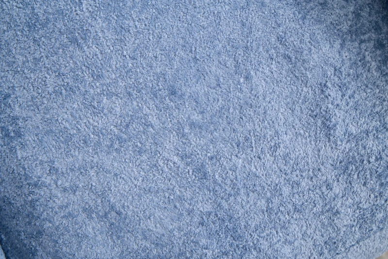 Sitzsack-Sessel mit Armlehnen, Kunstfellbezug und hochelastischer Schaumstofffüllung, für Wohnzimmer und Leseecke, 95x95x79 cm, Blau