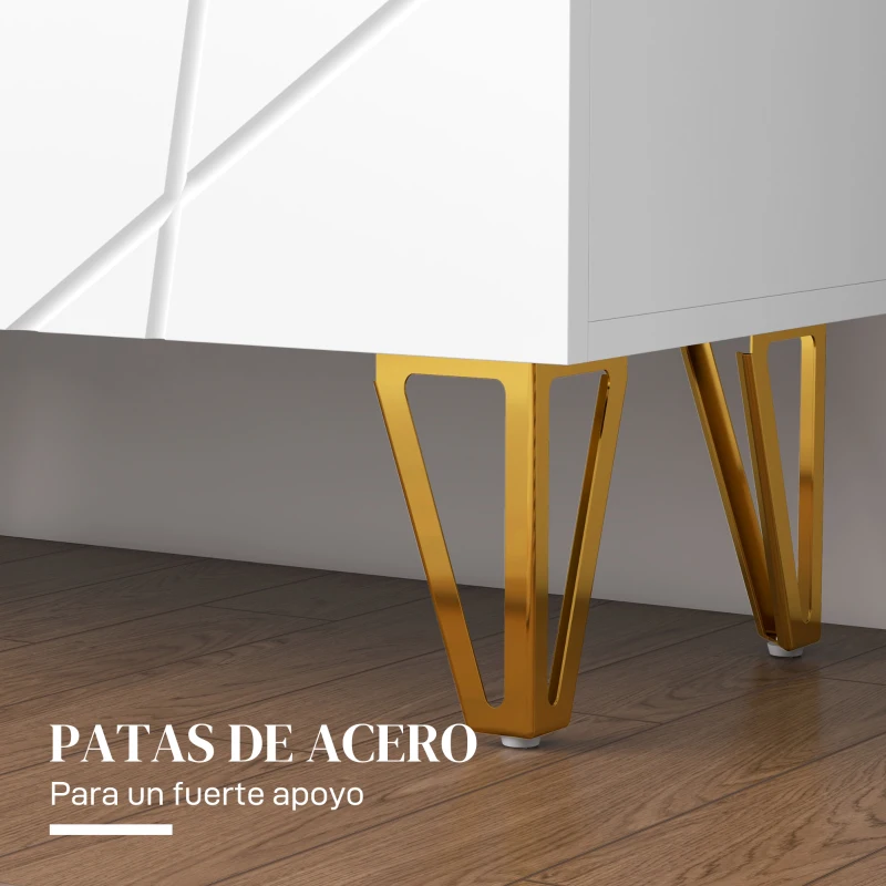 HOMCOM Armario Zapatero con Estantes Ajustables Bisagras de Cierre Suave para 15-20 Pares de Zapatos 72x31,5x95 cm Blanco