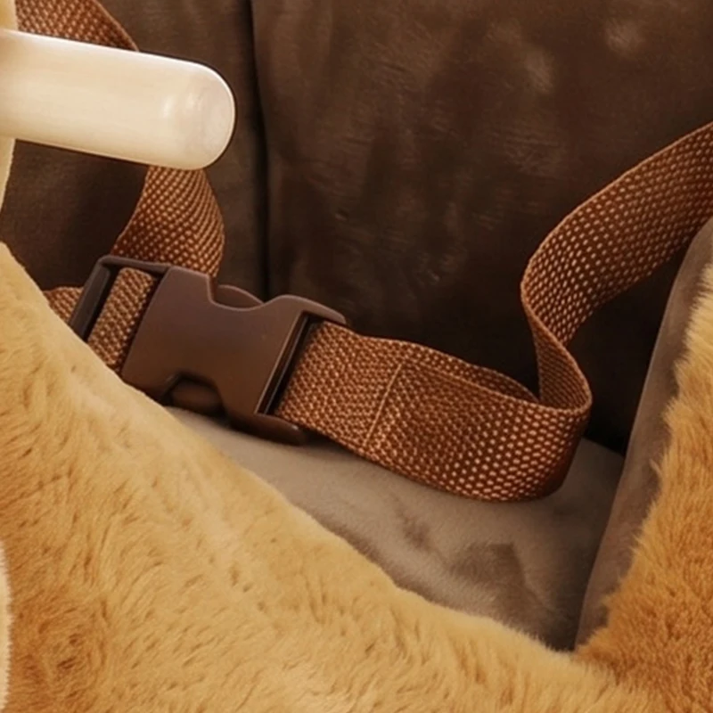 AIYAPLAY Cavalo de Balanço para Crianças 1-3 Anos em Forma de Esquilo em Pelúcia Sons Cinto de Segurança Castanho