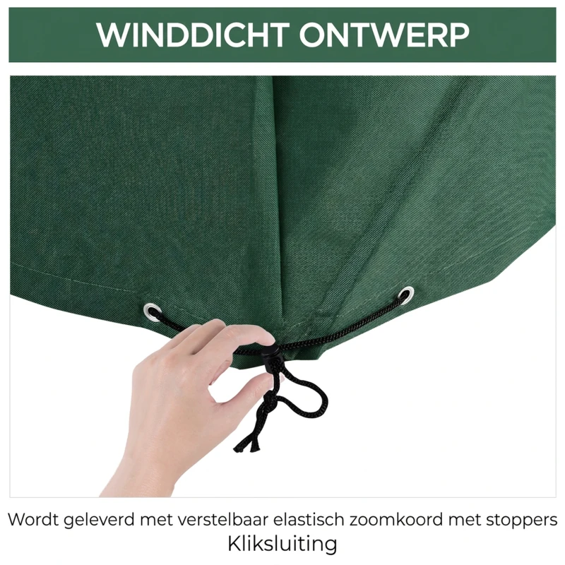 Outsunny Beschermhoes hoes voor tuinmeubelen 135 x135 x 75 cm Oxford