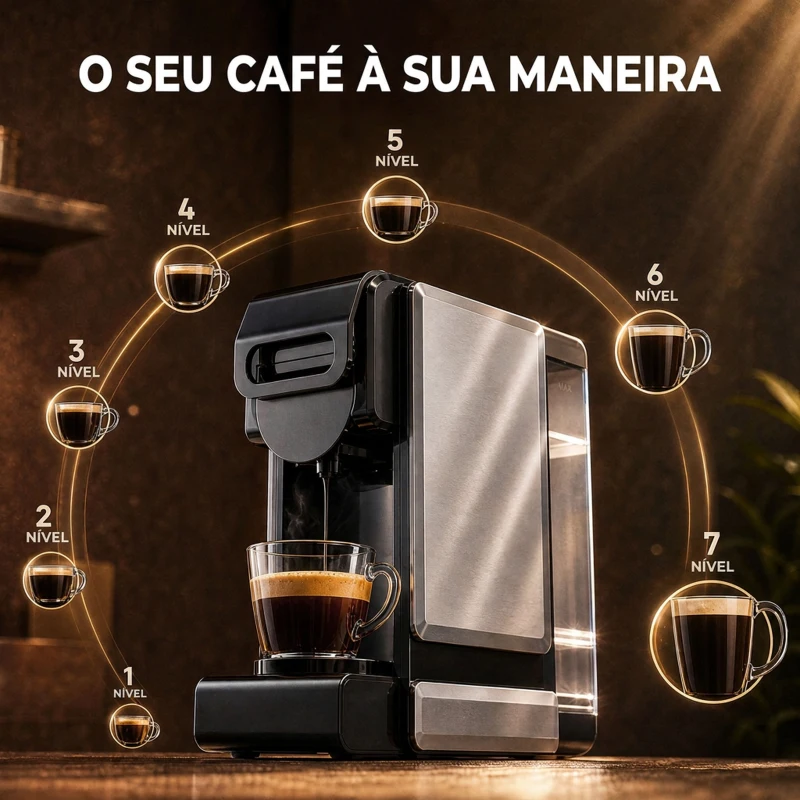 HOMCOM Máquina de Café Expresso 19 Bar Semiautomática com Depósito de Água Amovível 1 L para Cápsulas e Café Moído Preta