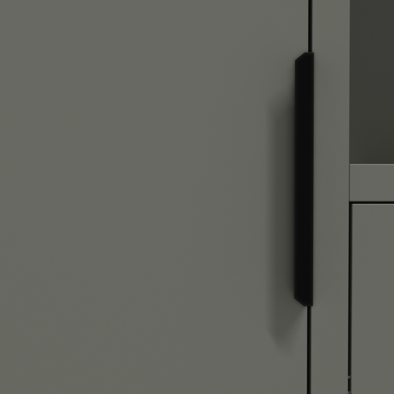 HOMCOM Móvel de banheiro, móvel de armazenamento estreito com 2 gavetas, compartimentos abertos, 50x25x100cm, verde claro