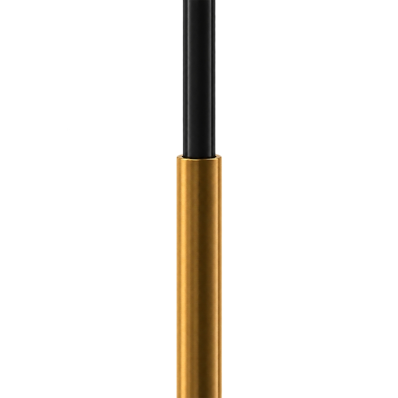 HOMCOM Candeeiro de Pé para Sala 40W com Abat-jour em Forma de Cúpula, Interruptor de Pé, 158 cm, Dourado e Branco