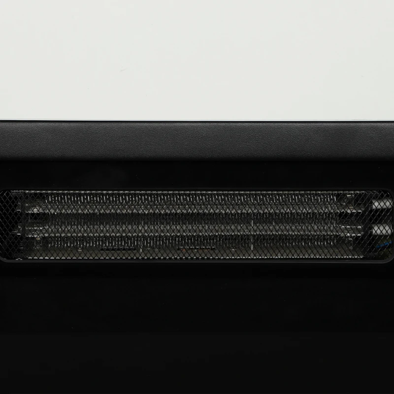 HOMCOM Lareira Elétrica Móvel para TV até 165 cm com 6 Prateleiras Efeito Chama 3D 12 Cores Fita LED RGB Branco