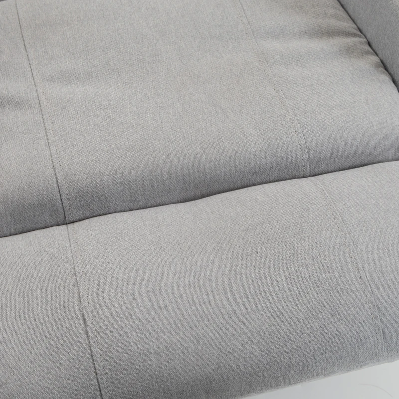 HOMCOM Sillón Elevador Eléctrico Masaje Vibración y Calor, Sillón Relax Eléctrico, Respaldo Reclinable, Puerto USB, Gris