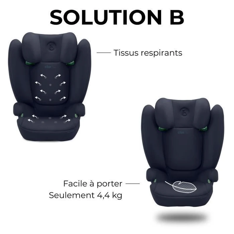 Siege auto Cbx by Cybex Solution B i-Fix 3 a 12 ans - 15 a 50 kg - 100 a 150 cm - Bleu