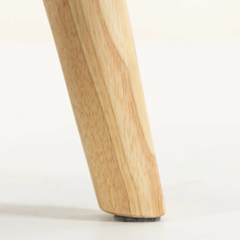HOMCOM Reposapiés de salón, otomano, asiento acolchado en tejido con patas de madera, 27 x 27 x 26 cm, verde oscuro