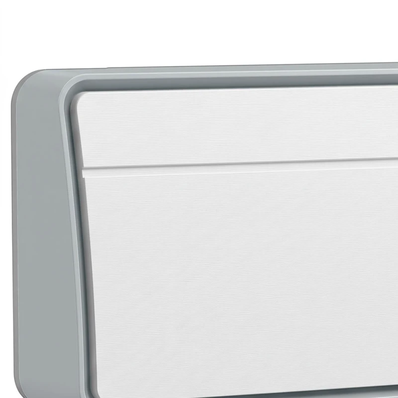 HOMCOM Calefactor Eléctrico Cerámico de Pared 2000W con WiFi App 3 Modos Pantalla LED Temporizador Mando a Distancia Blanco