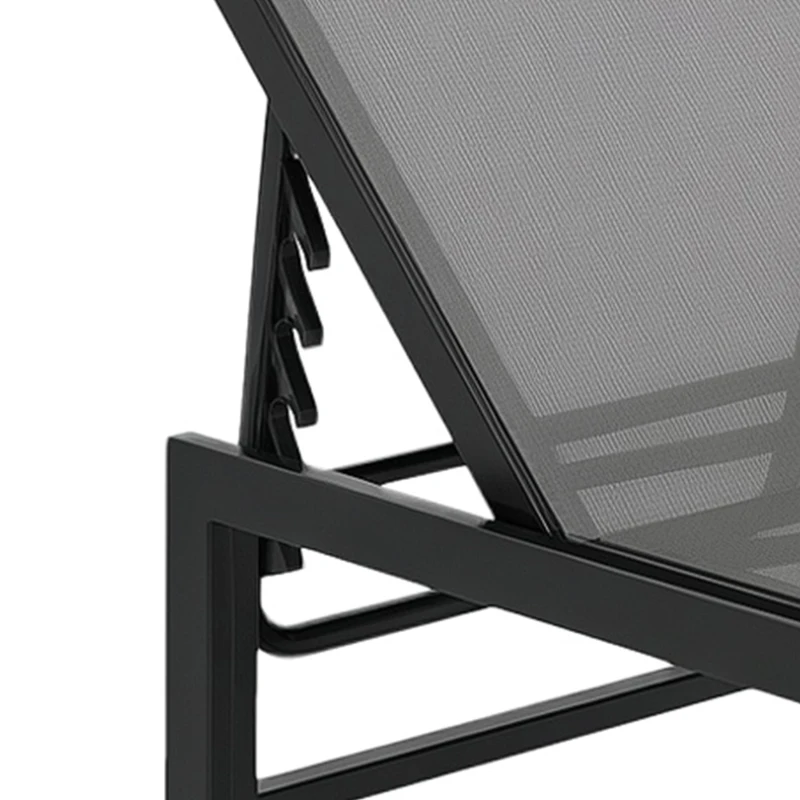 Outsunny Set of Two Reclining Sun Loungers - Grey