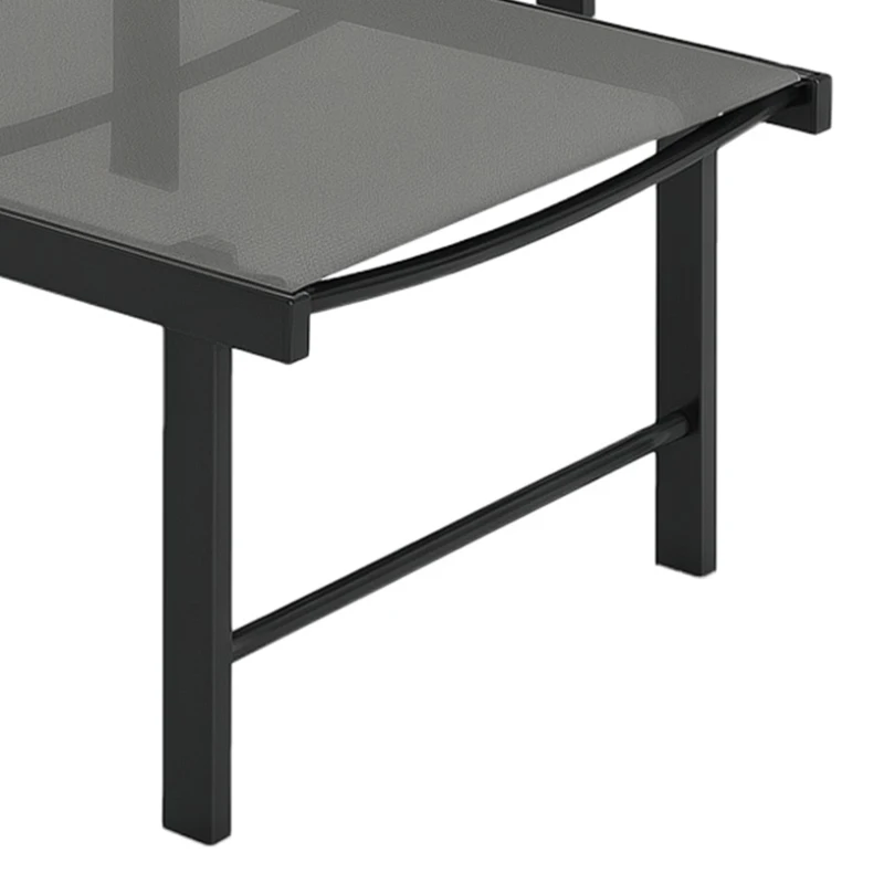 Outsunny Set of Two Reclining Sun Loungers - Grey