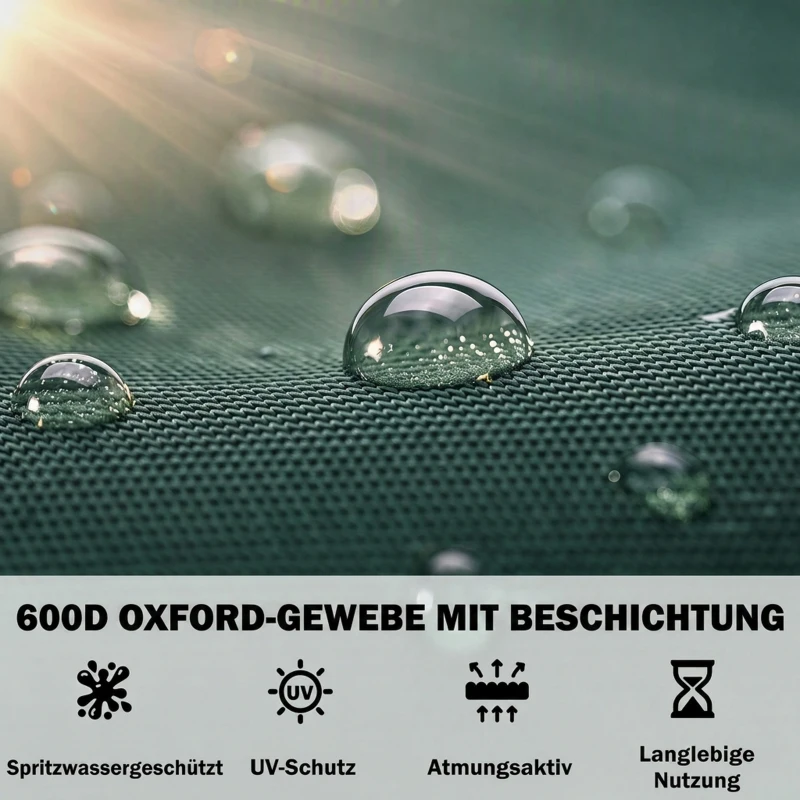 Hoes voor tuinschommel beschermhoes waterdicht afdekkap Oxford groen