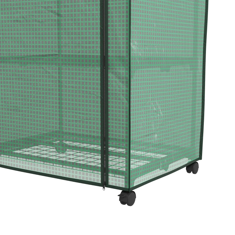 Outsunny Three-Tier Mini Greenhouse - Green