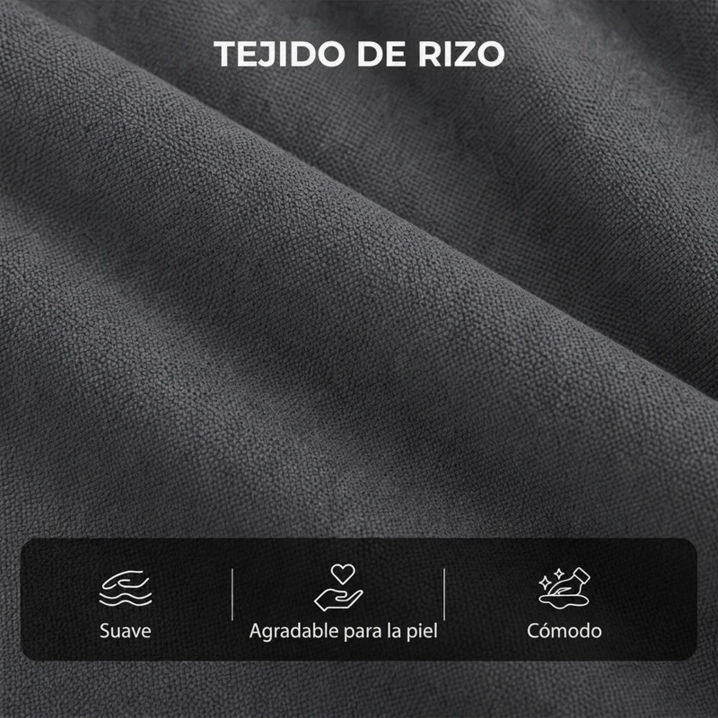 HOMCOM Sillón Relax Reclinable Eléctrico Levanta Personas con 8 Puntos Masaje y Calor Lumbar Puerto USB Mando Reposapiés Gris