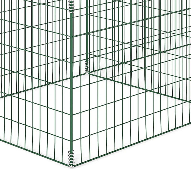 Outsunny Compostbak 1680 Liter, 270 x 90 x 70 cm, 3-delig, van Staal, Weerbestendig, Groen