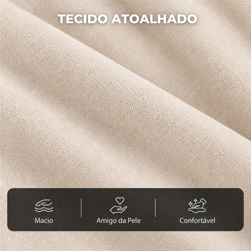 HOMCOM Poltrona Elevatória Reclinável Elétrica com 8 Pontos de Massagem, Calor Lombar, USB, Comando e Apoio para os Pés, Creme
