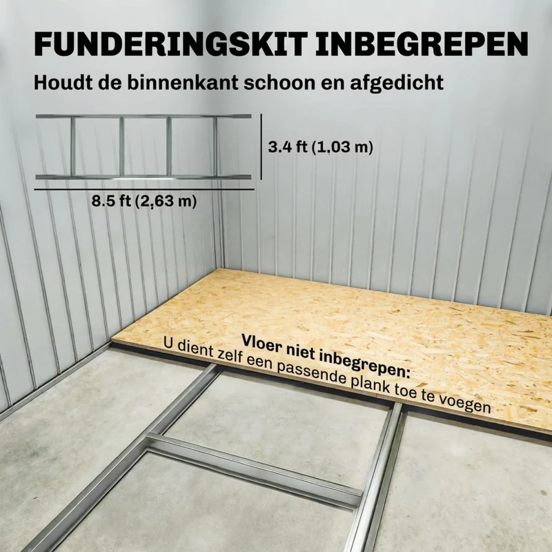 Outsunny Gereedschapschuur Tuinschuur Metaal Lichtgroen