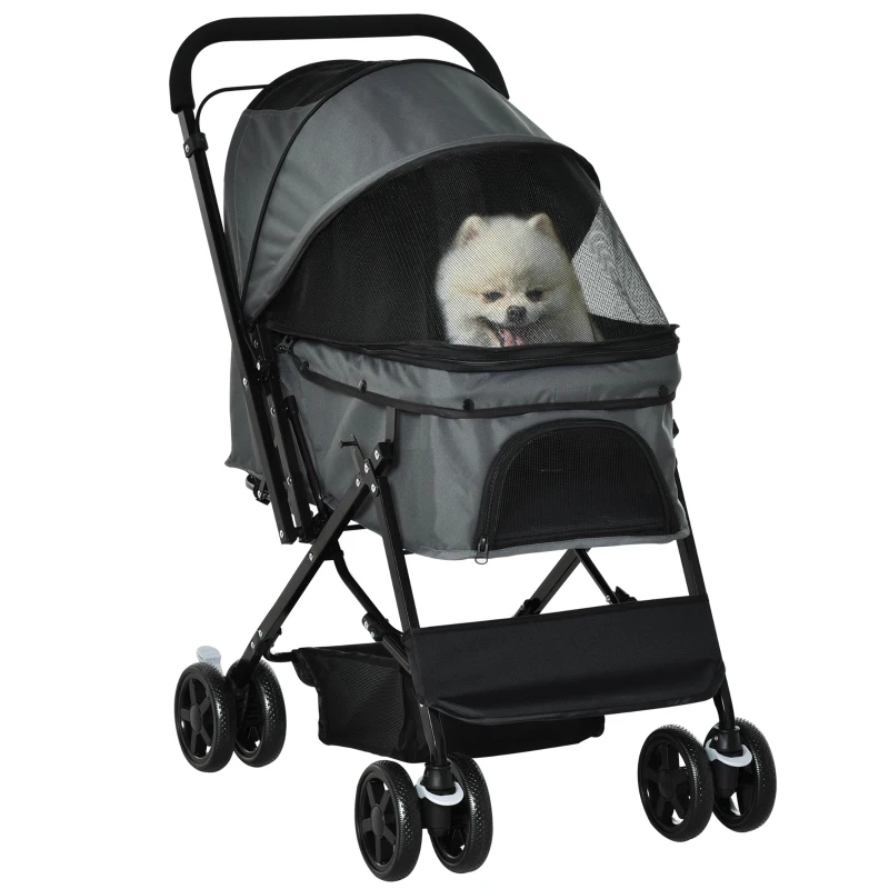 PawHut Hondenbuggy Oxford Stof 76.5cm x 52cm x 95cm