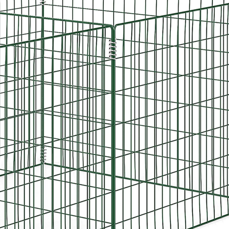 Outsunny Compostbak 1680 Liter, 270 x 90 x 70 cm, 3-delig, van Staal, Weerbestendig, Groen