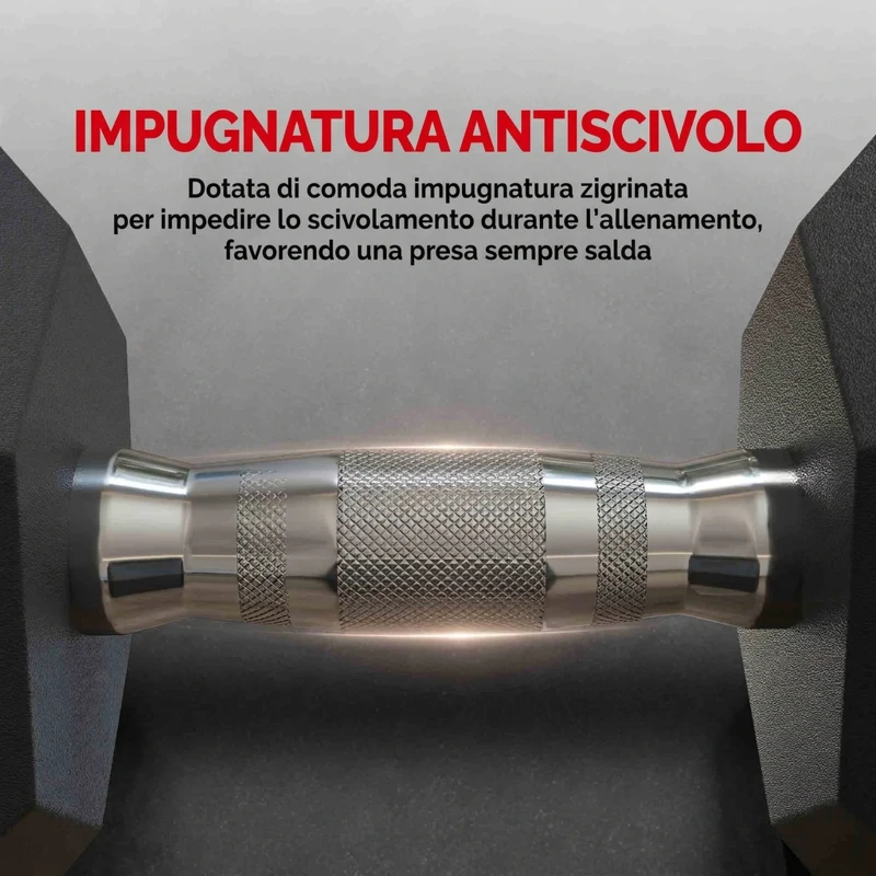 HOMCOM Set di 2 Manubri da 4 kg Esagonali con Presa Antiscivolo e Rivestimento in Gomma, Nero