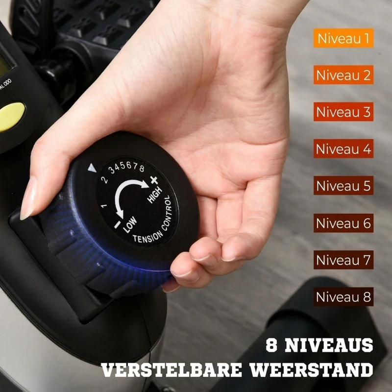 HOMCOM Mini Thuistrainer Pedaletrainer voor Beentraining Pedal-Trainer met Bevestigingsriem Antislipmat