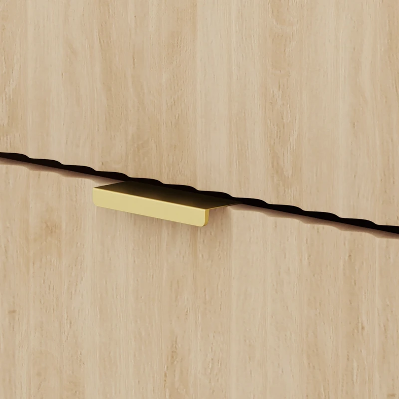 HOMCOM Secretária para Computador 120 cm com Gaveta, Armário Reversível, Prateleira Ajustável e Tampo Espesso, Carvalho