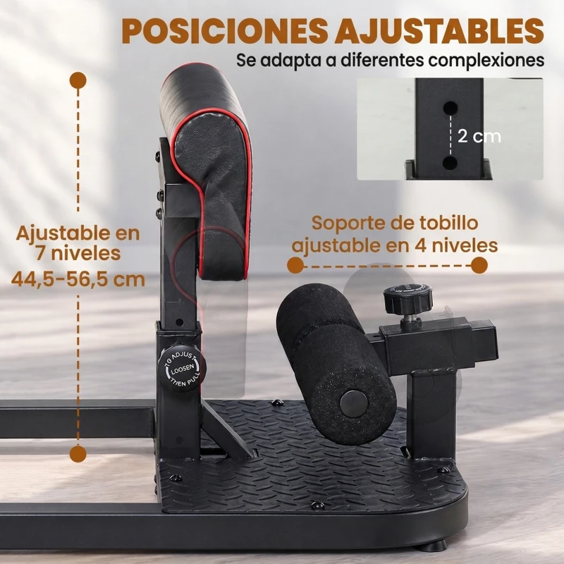 HOMCOM 3-en-1 Máquina Equipo de Sentadilla para Ejercicios Abdominales Tablero Supino Multifuncional Máquina de Piernas Ayuda en Cuclillas Negro