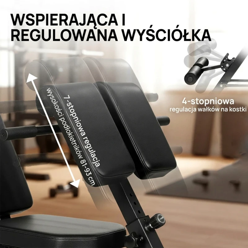SPORTNOW Wielofunkcyjna ławka treningowa, regulowana ławka skośna i płaska z 6-stopniowym oparciem, 3-stopniowym siedziskiem, czarna