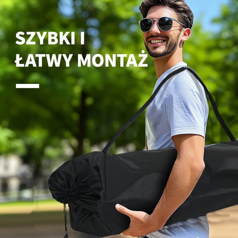 Outsunny Składany Fotel 2-osobowy Krzesło Kempingowe z Torbą Transportową, Wytrzymałość do 250 kg, Zielony