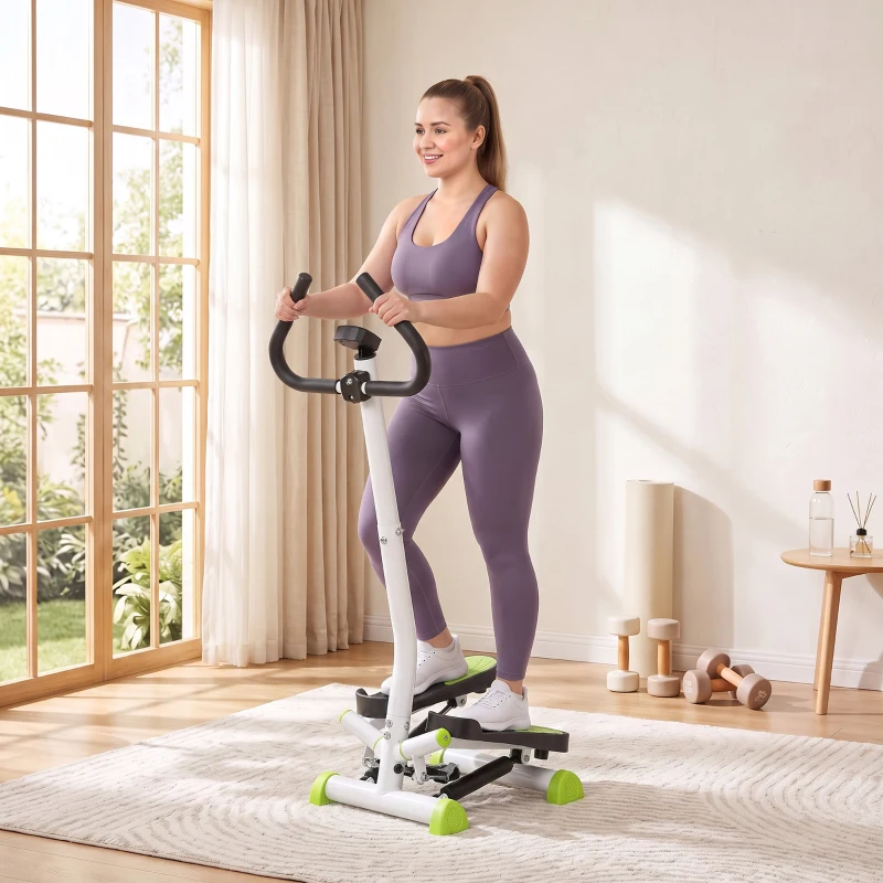 Stepper fitnessowy z LCD, do 100 kg, 55 x 44 x 108 cm