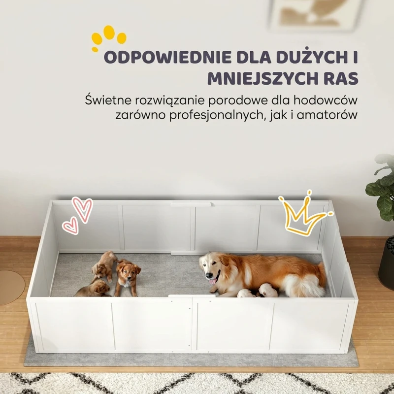Wybieg dla psów i szczeniąt, duży i mały, bezpieczny