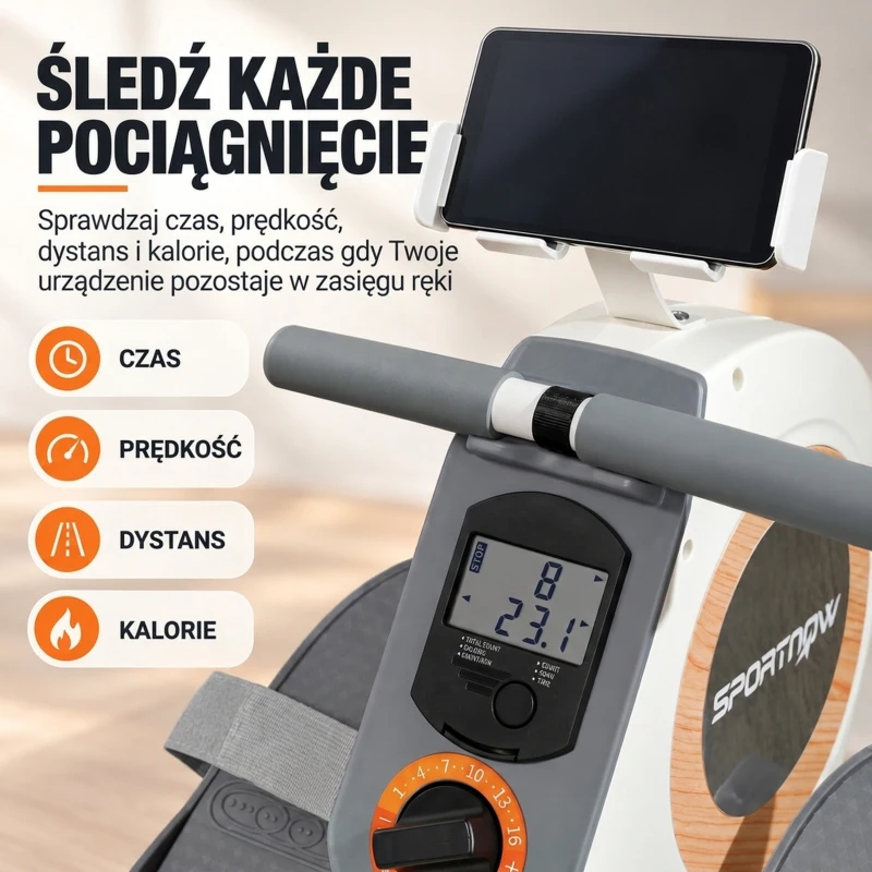 Rower magnetyczny do domu, 16 poziomów oporu, kompaktowy
