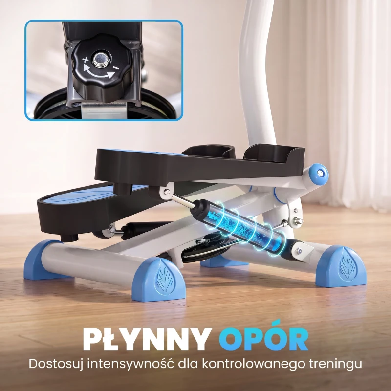 Stepper fitnessowy z LCD, do 100 kg, 55 x 44 x 108 cm