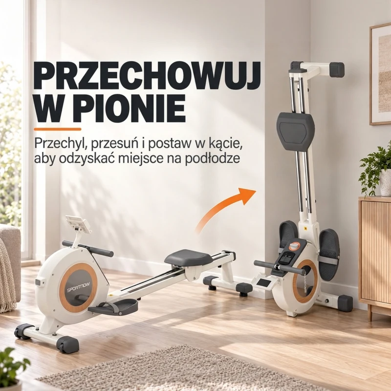 Rower magnetyczny do domu, 16 poziomów oporu, kompaktowy