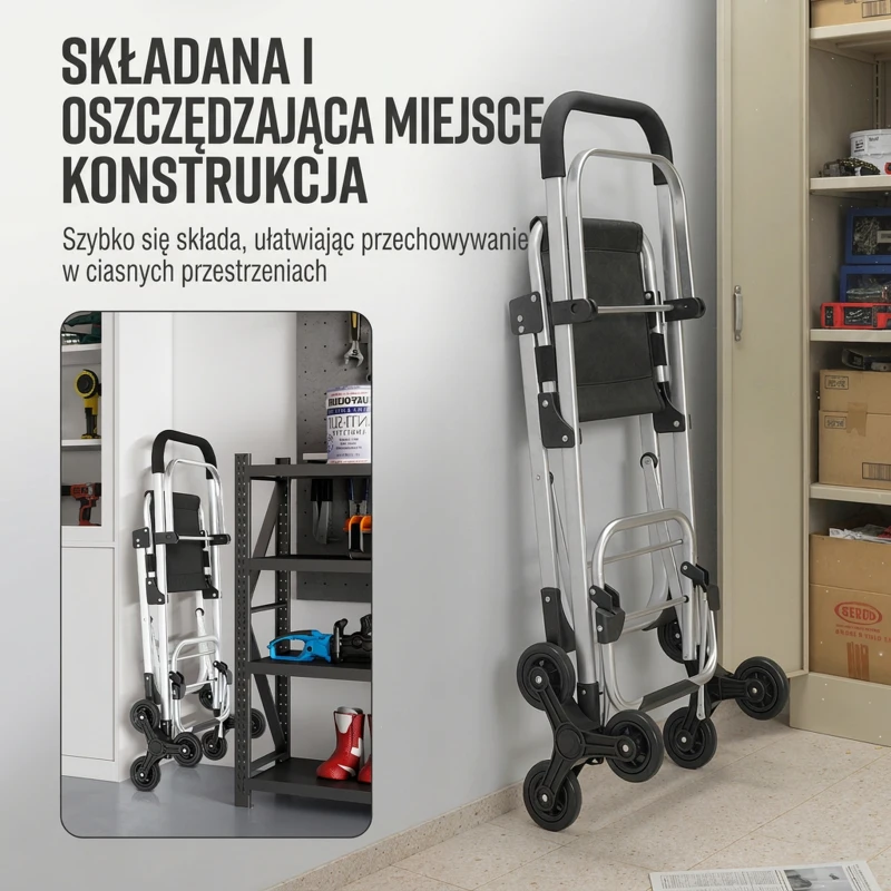 HOMCOM Shopping Trolley with Foldable Seat, 3-in-1 Shopping Cart with 40L Removable Bag and Adjustable Handle, Utility Trolley with Cooler Compartment and Aluminium Frame for Groceries, Black
