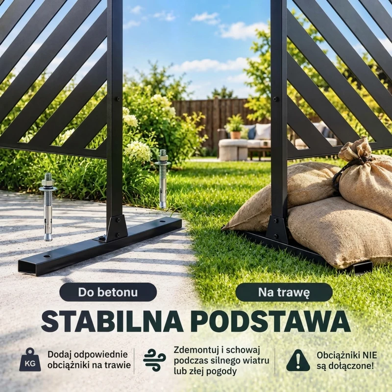 Outsunny Osłona Ogrodowa Geometria Ogrodu, Metal, 122 x 45 x 198 cm, Czarny