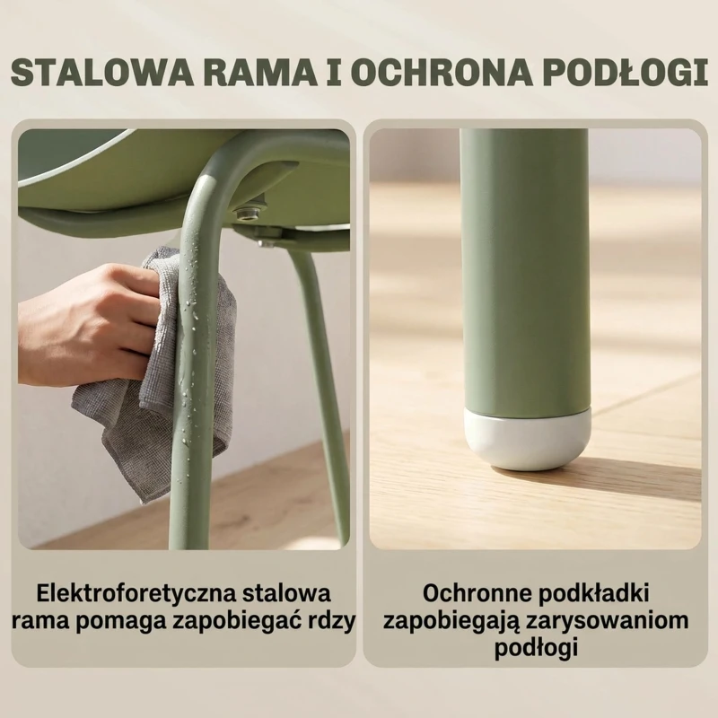 Zestaw 4 krzeseł ogrodowych, z oparciem i podłokietnikami, Zielony