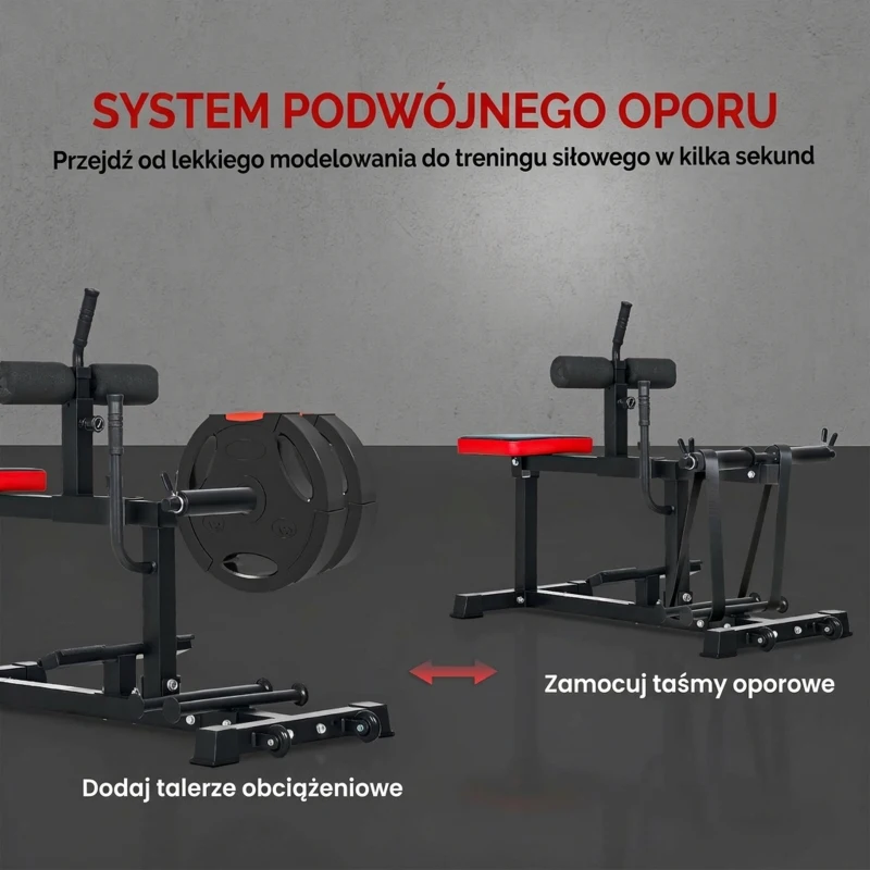 SPORTNOW Prostownik do nóg, 2 w 1 Regulowany zginacz nóg z kołkami taśmowymi i kółkami, Domowy trener nóg i ud, Sprzęt fitness do domowej siłowni