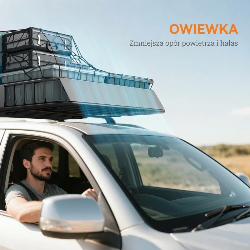 HOMCOM Bagażnik dachowy dla samochodów, kosz na dach, 90,7 kg nośności, bagażnik z osłoną przeciwwietrzną, stalowe rury, czarny
