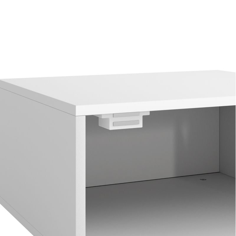 AIYAPLAY Houten kinder-nachtkastje met opbergvak, bijzettafel voor slaap- en woonkamer, wit