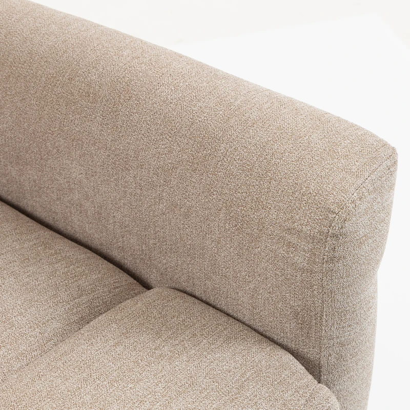 HOMCOM Poltrona Relax Reclinável Elétrica e Elevatória 155° em Chenille com Comando, Assento com Molas e Apoio para Pés, Castanho