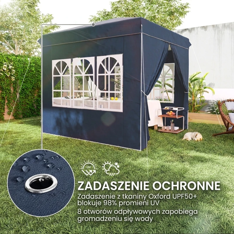 Pawilon 2,5x2,5m, wodoodporny, stabilny, zimowy, pop-up